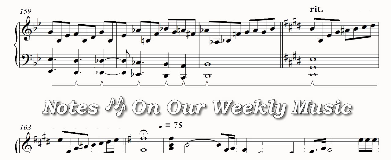 Notes on our weekly music